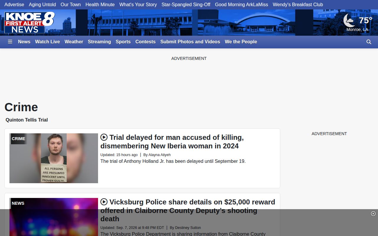 KNOE regional crime coverage relevant to Madison Parish arrest records